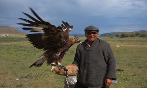 Zdjecie MONGOLIA / brak / Centralna Mongolia / Polowanie z orłem