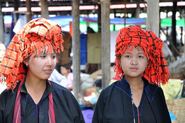 Zdjęcia: Inle Lake, Birmanki spotkane na targu , MYANMAR Zdjęcia: Inle Lake, Birmanki spotkane na targu , MYANMAR