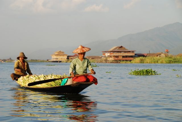 Zdjęcia: Jezioro Inle, Jezioro Inle, Płyniemy na targ, MYANMAR Zdjęcia: Jezioro Inle, Jezioro Inle, Płyniemy na targ, MYANMAR