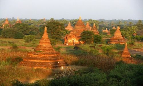 Zdjcie MYANMAR / rodkowa Birma / Stary Bagan / Pagody Baganu