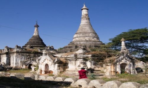 Zdjecie MYANMAR / na poudnie od Shwebo / A Myinth village / ...