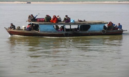 Zdjcie MYANMAR / trasa Mandalay - Mingun / Irawadi / ycie na Irawadi