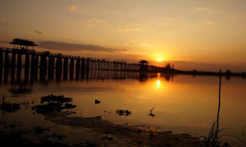 Zdjecie MYANMAR / Mandalay / Mandalay / most tekowy