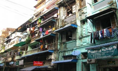 Zdjcie MYANMAR / Yangon / Yangon / architektura Yangonu