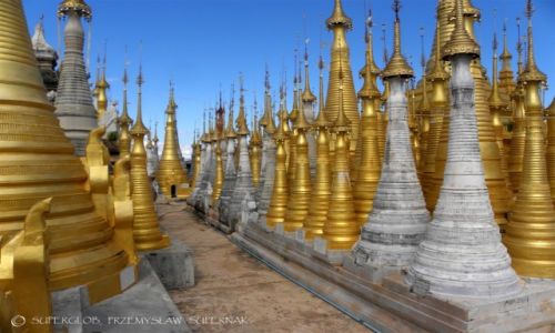 Zdjcie MYANMAR / Jezioro Inle / Shwe Inn Tain Pagoda / Birmaskie stupy 1