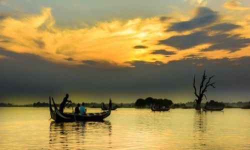 Zdjcie MYANMAR / Amarapura / Taung Tha Man Lake / Amarapura, zachd soca 2
