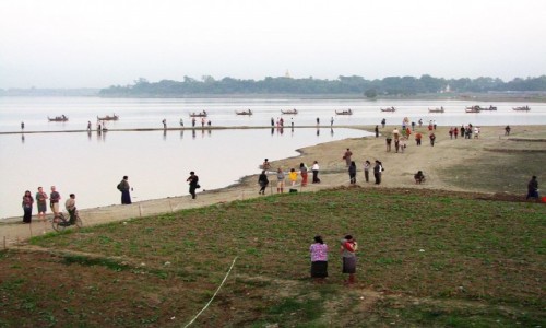 Zdjcie MYANMAR / okolice Mandalay / Amarapura / okolice mostu U Bein