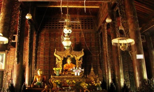 Zdjcie MYANMAR / Mandalay / Mandalay / Klasztor Shwe in Bin