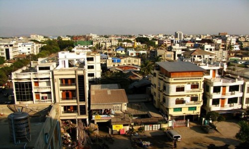 Zdjecie MYANMAR / Mandalay / Mandalay / panorama miasta