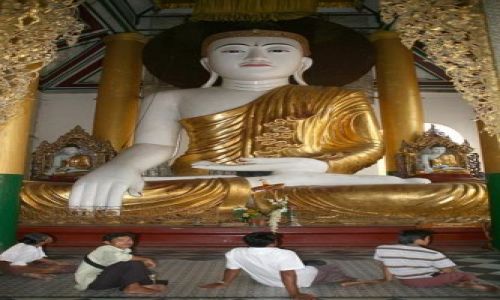 Zdjecie MYANMAR / Płd.Birmy / Schwedagon Pogoda / U  swego BUDDY: