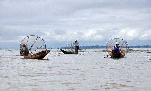 Zdjecie MYANMAR / brak / Inle Lake / Rybacy na Inle Lake