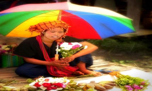 Zdjecie MYANMAR / Prowincja Shan / Jezioro Inle ( Inle lake ) / w kolorach tęczy ...