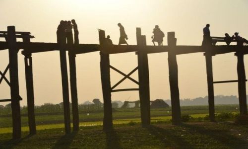 Zdjecie MYANMAR / - / Anarapura / Most u Bein