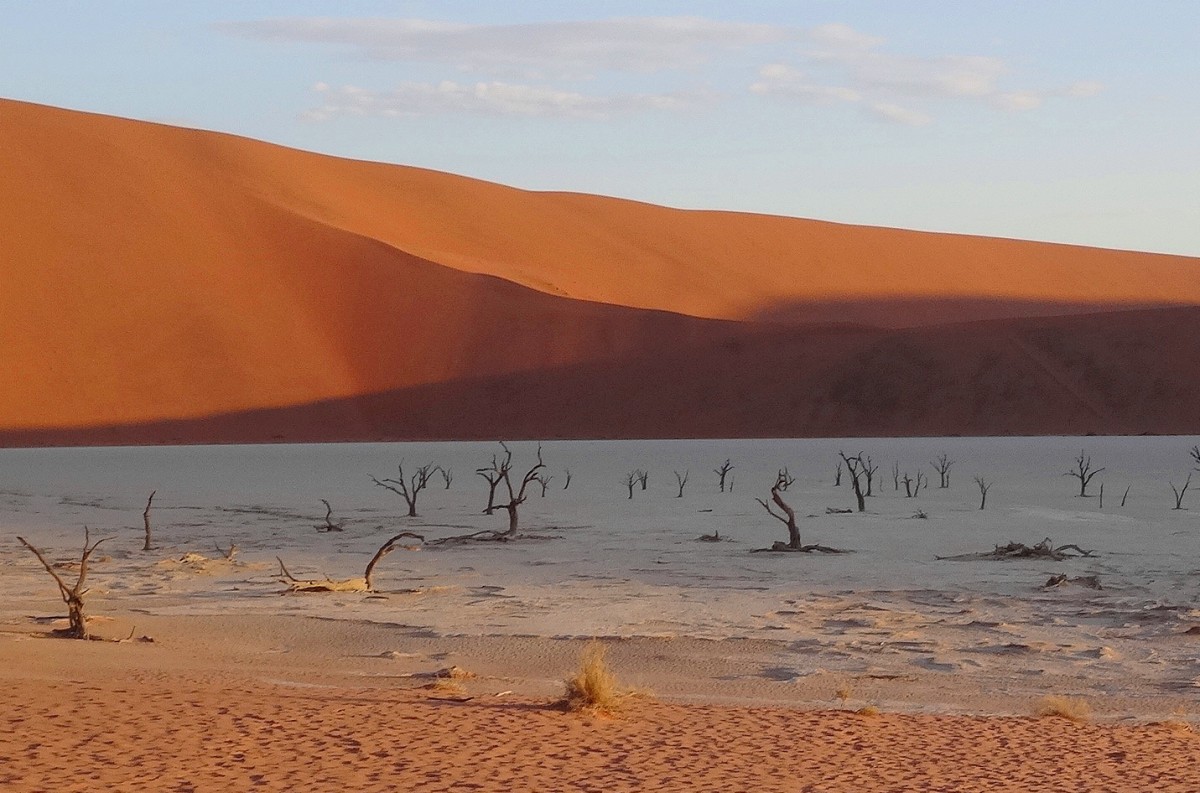 Zdjęcia: Sossusvlei, Pustynia Namib, Sossusvlei -Martwe Bagno czyli dolinka z martwymi  drzewami, NAMIBIA Zdjęcia: Sossusvlei, Pustynia Namib, Sossusvlei -Martwe Bagno czyli dolinka z martwymi  drzewami, NAMIBIA