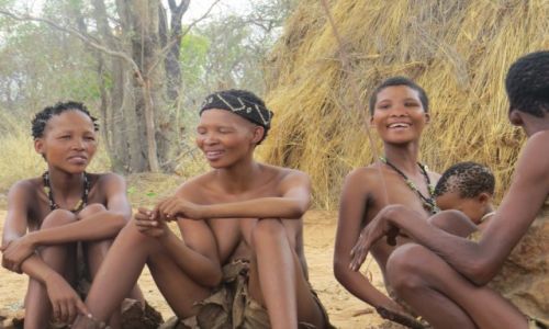 Zdjęcie NAMIBIA / Pustynia Kalahari / Kalahari-Namibia / Plemię Buszmenów