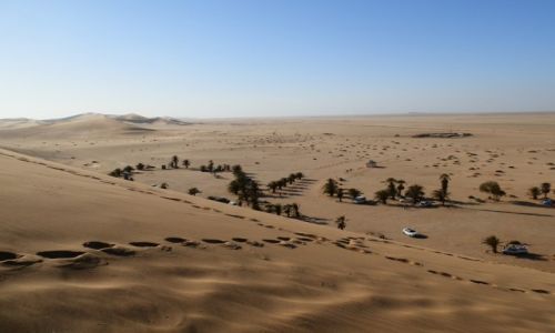 Zdjecie NAMIBIA / Pustynia Namib / Gaub Pass / Wydmy, piasek, horyzont