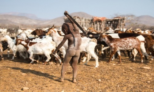 Zdjcie NAMIBIA / Kunene / okolice Epupa Falls / Mody Himba