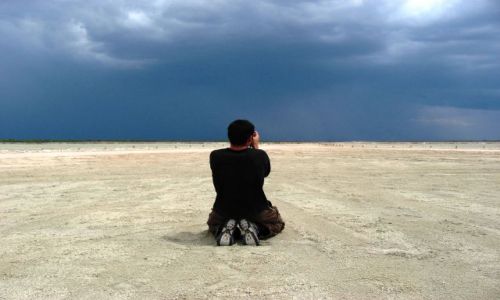 Zdjecie NAMIBIA / Etosha / Etosha Pan / modlitwa fotografa
