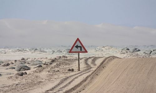 Zdjcie NAMIBIA / - / Skeleton Coast / W lewo