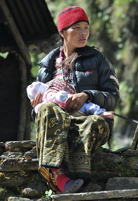 Zdjęcia: Banthanti, Annapurna, dziewczyna, NEPAL Zdjęcia: Banthanti, Annapurna, dziewczyna, NEPAL