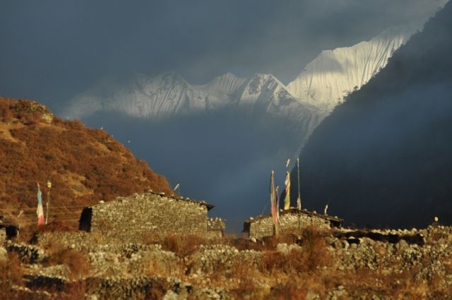 Zdjęcia: Langtang, Langtang, Langtang o zachodzie , NEPAL Zdjęcia: Langtang, Langtang, Langtang o zachodzie , NEPAL