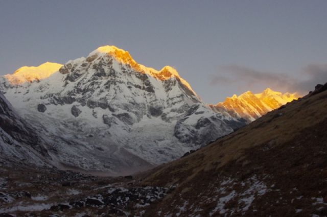 Zdjęcia: Annapurna base camp, Annapurna range, Poranek, NEPAL Zdjęcia: Annapurna base camp, Annapurna range, Poranek, NEPAL