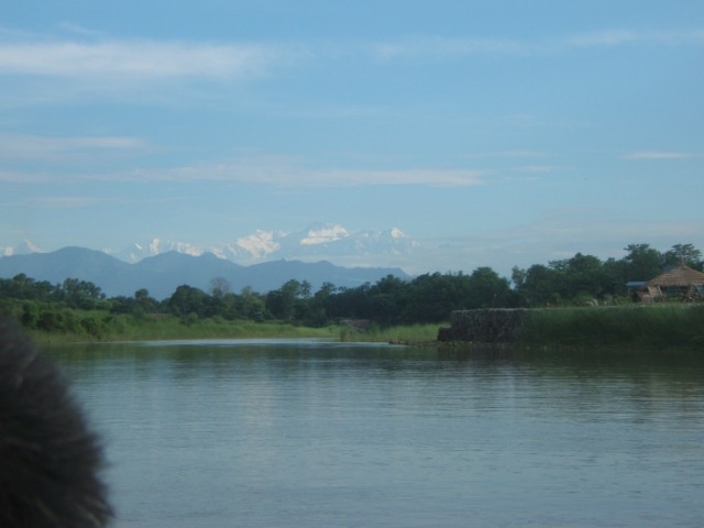 Zdj cia: Park Narodowy Chitwan, Teraj, Rzeczne safari z Himalajami w tle, NEPAL
