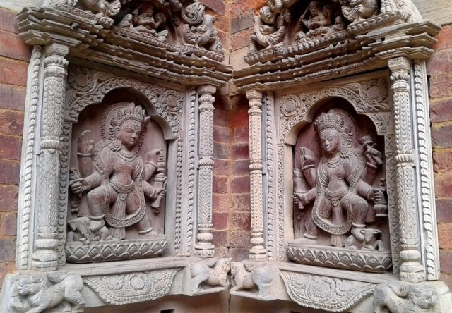 Zdj cia: Patan, Nepal, Kotlina Katmandu, Detal architektoniczny, Durbar Square Patan. Nepal, NEPAL