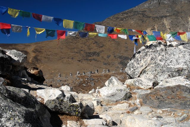 Zdjęcia: Nepal, Khumbu Valley, Everest memorial, NEPAL Zdjęcia: Nepal, Khumbu Valley, Everest memorial, NEPAL