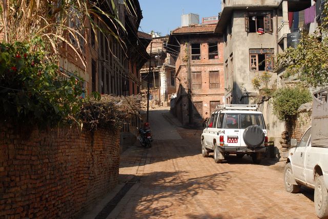Zdjęcia: Bahktapur City, Kathmandu valley, zaciszna uliczka, NEPAL Zdjęcia: Bahktapur City, Kathmandu valley, zaciszna uliczka, NEPAL