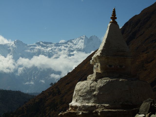 Zdjęcia: Park Narodowy Sagarmatha, czorten , NEPAL Zdjęcia: Park Narodowy Sagarmatha, czorten , NEPAL