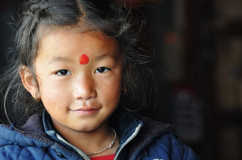 Zdjęcia: Sikha, Annapurna, dziewczynka, NEPAL Zdjęcia: Sikha, Annapurna, dziewczynka, NEPAL