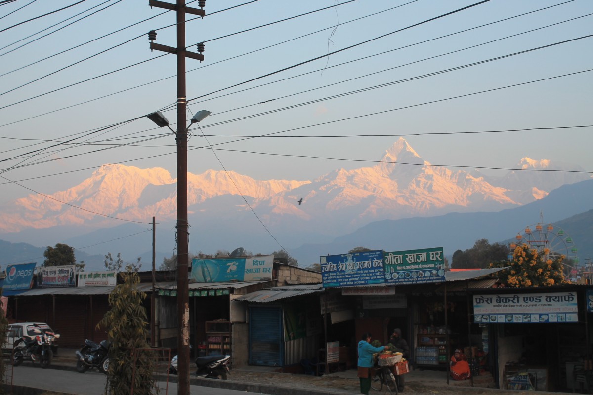 Zdjęcia: Miasto Pokhara, Pokhara, Masyw Annapurna o wschodzie slonca., NEPAL Zdjęcia: Miasto Pokhara, Pokhara, Masyw Annapurna o wschodzie slonca., NEPAL