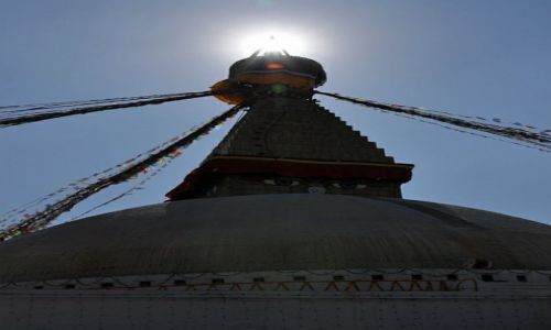 Zdjecie NEPAL / Kathmandu / stupa Bouddanath / Owiecenie