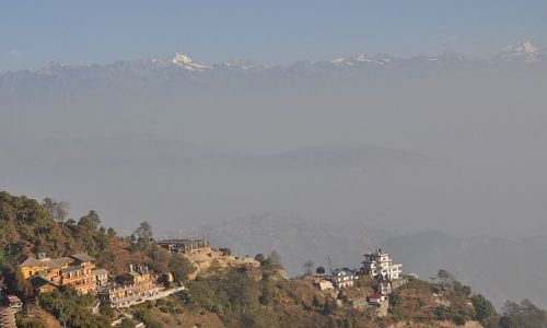 Zdjecie NEPAL / Dolina Kathmandu / Nagarkot / Widok z Nagarkot na Himalaje