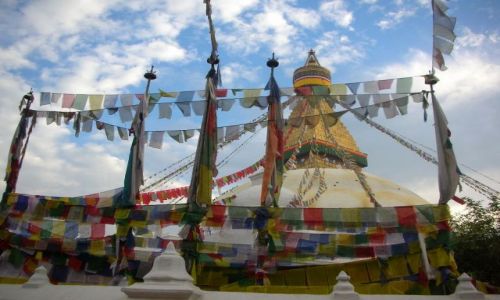 Zdjecie NEPAL / Kathmandu / Boudhanath Stupa / witynia tybetaska