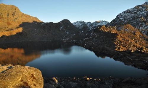 Zdjcie NEPAL / Langtang National Park / Gosaikunda / Zachodnie swiato nad Gosaikunda Lake 4380m.n.p.m.