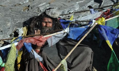 Zdjecie NEPAL / Gosainkunda / Gosainkunda / Sadhu z Gosainkunda