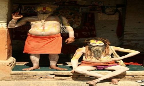 Zdjecie NEPAL / Kathmandu / Pashupatinath / sadhu