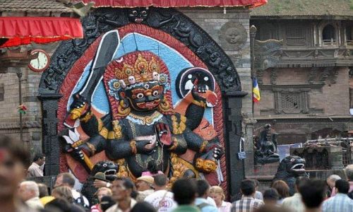 Zdjecie NEPAL / Kathmandu / Durbar Square / Czany Bhairab
