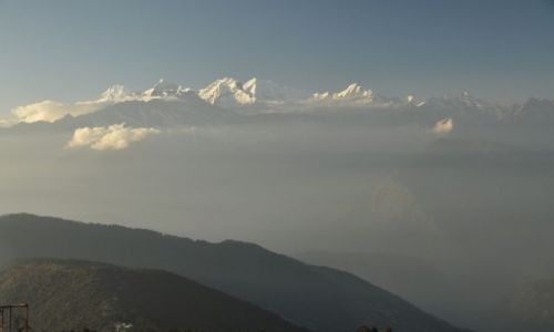 Zdjęcie NEPAL / Laurebina / Laurebina / Ganesh Himal o zachodzie