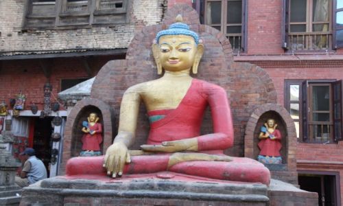 Zdjcie NEPAL / Kathmandu / Swajambhunath / Budda