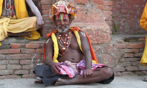 Zdjecie NEPAL / - / Sanktuarium Pasiupatinath / Sadhu