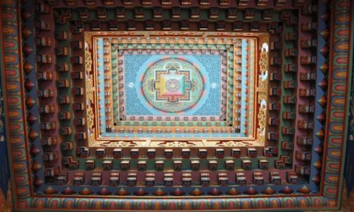 Zdjęcie NEPAL / Pisang / gompa / strop