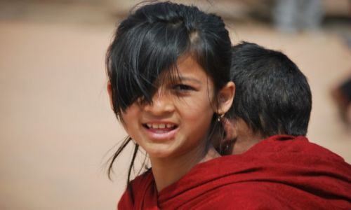 Zdjecie NEPAL / Dolina Kathmandu / Kathmandu / Czerwony kapturek