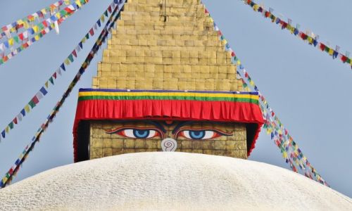 Zdjęcie NEPAL / Kathmandu / Boudhanath / Wielki Brat patrzy...