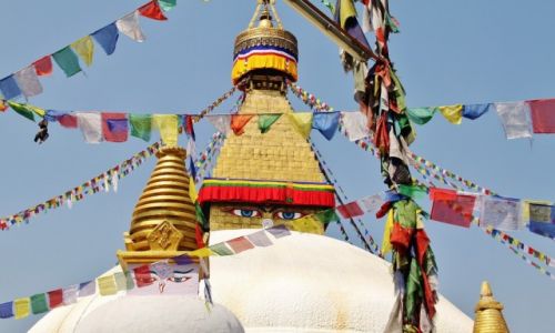 Zdjęcie NEPAL / Kathmandu / Boudhanath / Największa w Nepalu