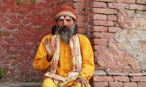 Zdjcie NEPAL / - / Pasiupatinath / Sadhu