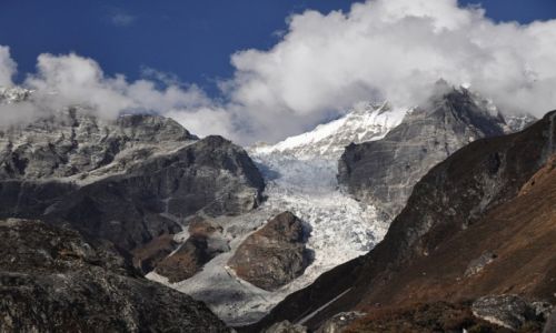 Zdjcie NEPAL / Langtang / Kyanjin Gompa / Lodowiec Langtang