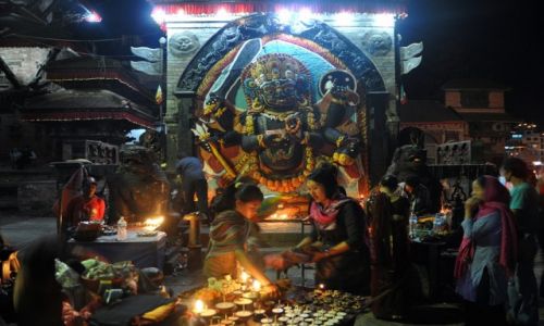 Zdjęcie NEPAL / Kathmandu / Durbar Square / Kali Bhairab